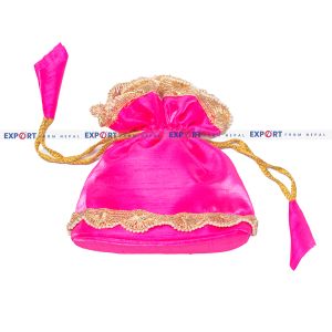 Handmade Pink Money Bag Thaili