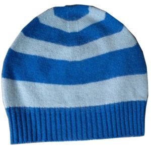 Pure Cashmere  Unisex  Stripe  Cap Hand  Made   in Nepal  