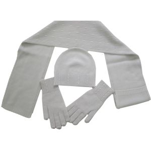 Pure Cashmere Cap ,scarf and gloves set- Hand Made in Nepal