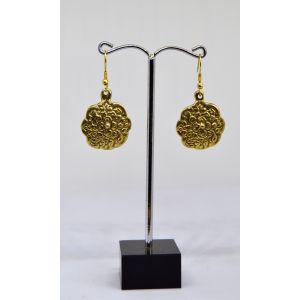 Brass Lotus Earring