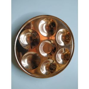 Copper Pooja Plate  Saptapala