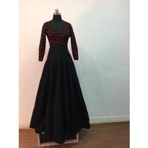 Dhaka Black and Red Gown