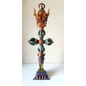 Double Dorje Torquise Phurba ( Vajra)