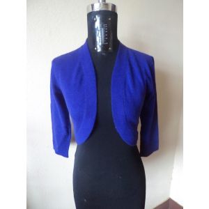 Pure Cashmere Ladies Bolero  Cardigan Hand  Made  In Nepal 