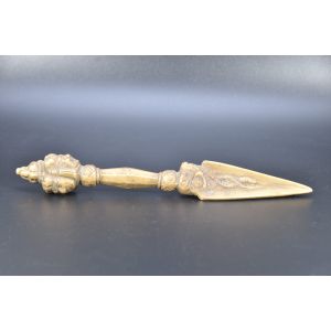 Vintage and Antique 3 Faced Bronze Tibetan Mahakala