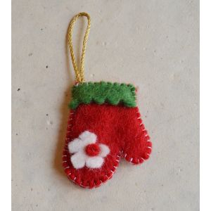 Christmas Theme Glove Ornament for Decorating