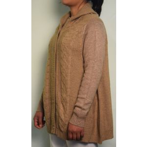 Pure Cashmere  Cable  poncho  with sleeve  - Hand Made In Nepal 100 % Cashmere   2/26 count 8 Gauge  Various  size  & Color Available