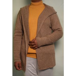 Pure Cashmere  Hoodie  jacket - Hand Made In Nepal 100 % Cashmere   2/26 count 8 Gauge  Various  size  & Color Available