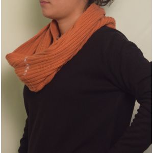 Pure Cashmere Ribbed  cowl  neck   - Hand Made In Nepal 100 % Cashmere   2/26 count 8 Gauge 50 x 35 cms   & Color Available