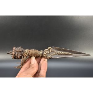 Amazing Tibet Vajrakilaya Phurba Buddhism Dagger 