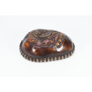 6" Tibetan Vajrapani Buddhism Cabala Tantrik Kapala Skullcup 