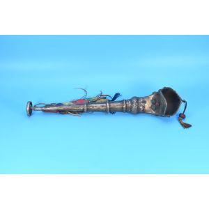 METAL KANGLING TURMPET KAPALA HORN RITUAL TIBETAN BUDDHISM TIBET CRAFTED NEPAL