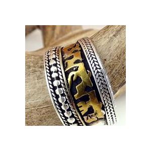 Buddhist Mantra Metal Rings