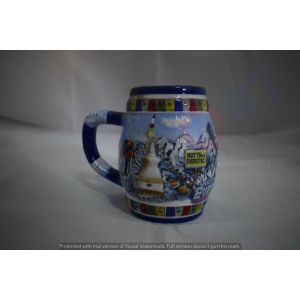 Embossed Print Ceramic Mug