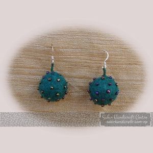 Round Earring with Beads