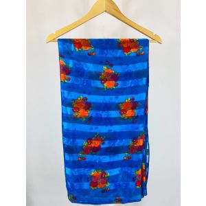 FLoral Printed Blue Saari