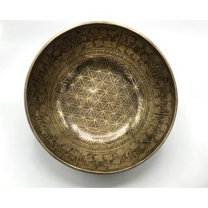 10 Inched Flower of Life Design Singing Bowl