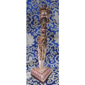 Antique Master Quality Handmade Yak Bone Tibetan Vajrakilaya Phurba.Nepal