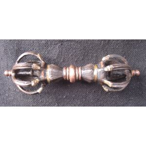 Antique Master Quality Handmade Iron 3 metal Tibetan 7 Prong Vajra, Dorji, Nepal