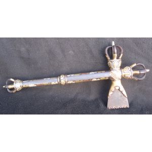 Antique Master Quality Handmade Tantrik Tibetan Dakini Karti Khatvanga, Nepal