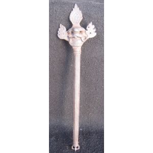 Antique Master Quality Tibet Iron Tantrik Phurba Khatvanga, Magical Wand