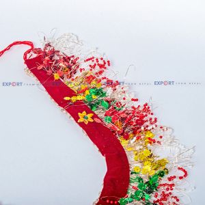 Double layer sitara moti with velvet jari for duboko mala