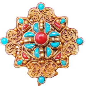 Net Carved Flower Ghau Pendants