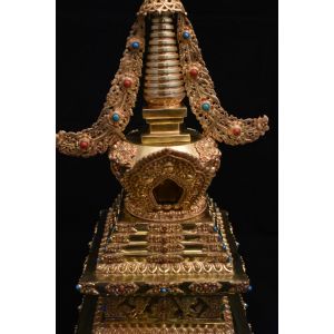 Handmade Gold Plated Stupa