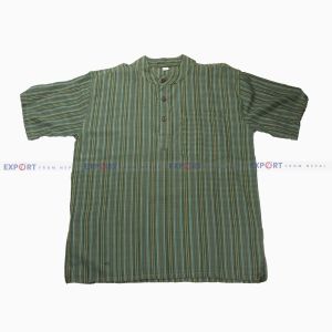 Multicolor cotton Kurtha-Green-S