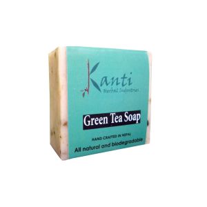 Kanti Herbal Green Tea Soap- 80gm