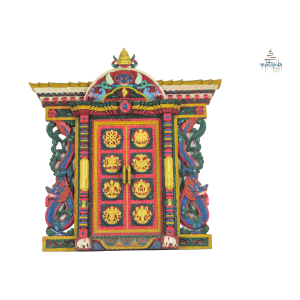 Tibetan Austamangal Door with Toran
