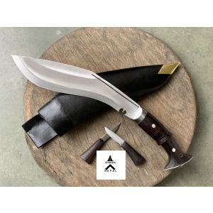Gurkha Nepal Hand-forged Bhojpure Ankhola Panawal 2 Fuller Khukuri (10 Inches Full Tang Blade)