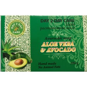 100% Pure Natural Herbal Aloe Vera & Avocado Ayurvedic Multi-Purpose Soap
