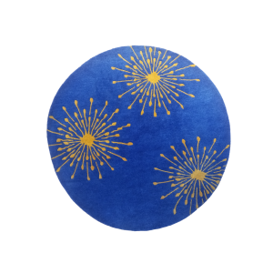 Handknotted/Handmade Nepali Woolen Carpet 60 Knots 100 Cm Round  