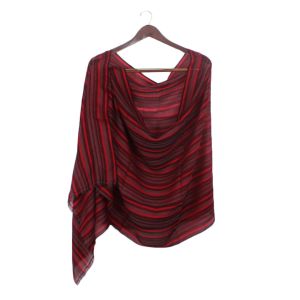 Red Pashmina Striped Design Super Ring Shawl