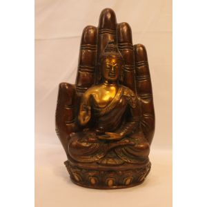 Handmade Palm Blessing Buddha Statue