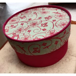 Handmade Eco-Friendly Soft & Durable Nepali Lokta Paper Round Gift Box