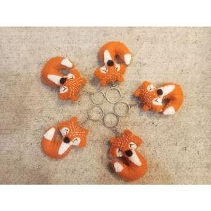 Set 0f 5 Felt Key Chain | Key Holder | Key Ring | Hand-felted | Handmade in Nepal | Light Weight | Eco-friendly