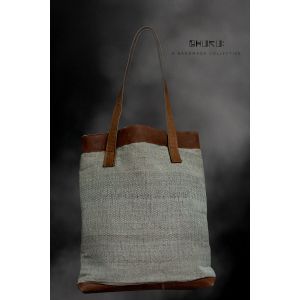 Hemp-Leather-Cotton bag