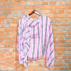Pink Check Designed Watershawl