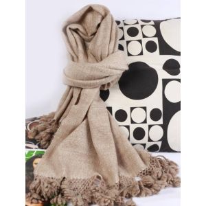 Hand spun Cashmere Yarn Throw Blanket Stole