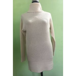 Pure  cashmere  Rolled  Neck  ribbed  sweater  Hand  Made in Nepal 