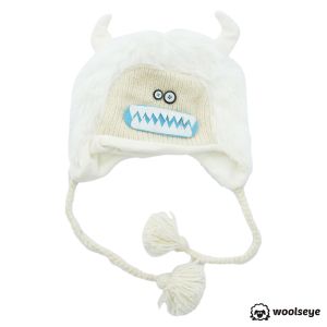 White Monster Beanie