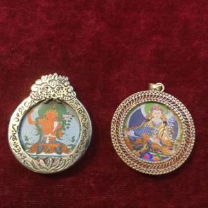 Buddhist Thangka Printed Pendants