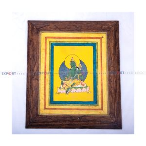 Paper wall hanging made Nepali Lokta with Goddess art.