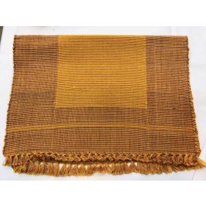 100% Pure Cotton Linen Dining Mats 17" x 12" (Orange)