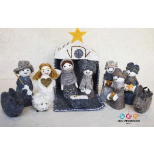 Felt Nativity Toy Set for Decoration