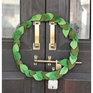 Felt handmade wreath