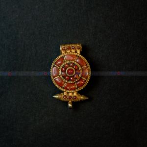 Tibetan Ghau design pendant locket.