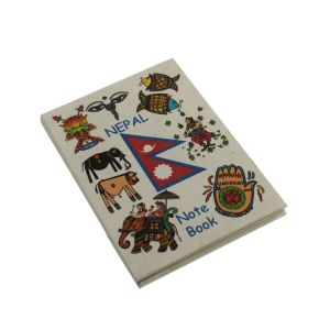 Medium Printed Lokta Notebook